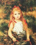 Pierre Renoir Girl with Sheaf of Corn oil on canvas